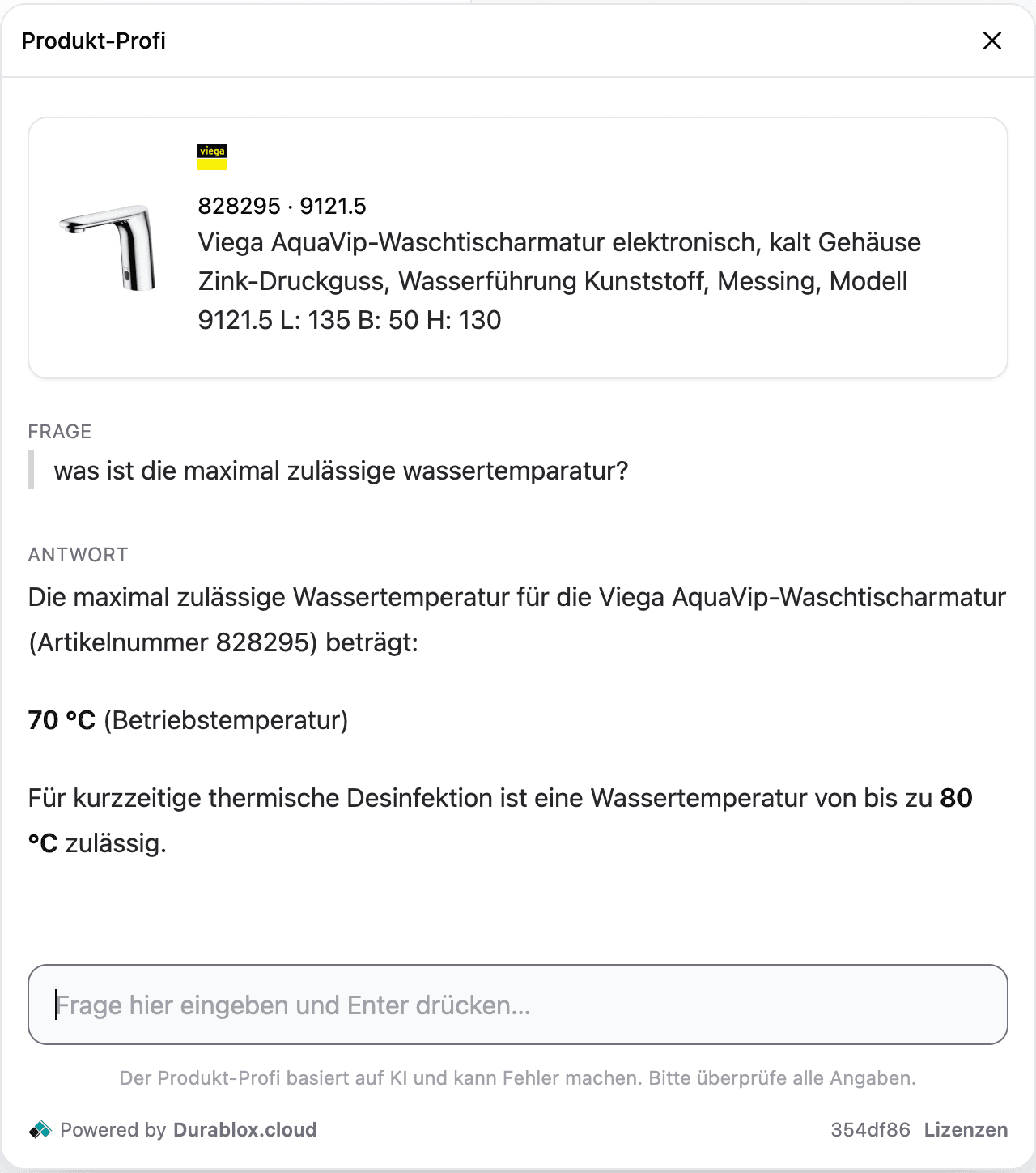 Durablox Produkt-Profi – KI-gestützte Produktberatung